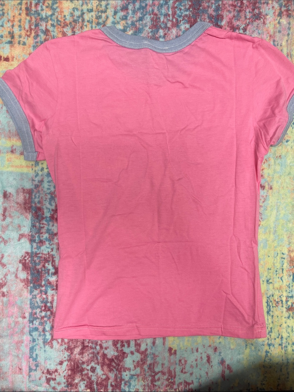 The Ragged Priest Pink Mermaid Heart Ringer Tee - Picture 6 of 7